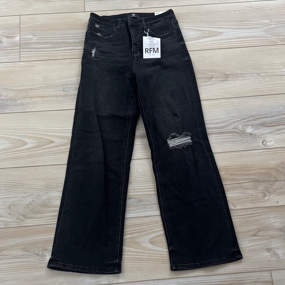 RFM Hailey Wide-Leg High-Rise Jeans